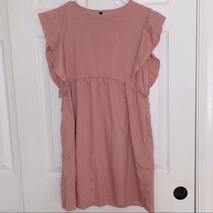 SHEIN Pink Dress With Pockets Small